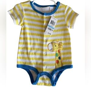 First Impressions Yellow Striped One Piece